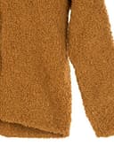 styleBREAKER Chaqueta de Punto Boucle para Mujer con Botones en la Parte Delantera, Color sólido, Chaqueta de Punto Bouclé, Talla única 08010081, Color:Curry - 5