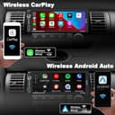 Alondy Single Din Car Stereo with Touchscreen (6.9") Compatible with [Wireless] Apple CarPlay/Android Auto Bluetooth AM/FM/RDS Radio USB (Type-C 2.1A Fast Charge) backup Camera - 3
