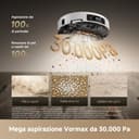 DREAME Matrix10 Ultra Robot Aspirapolvere e Lavapavimenti, Superamento Ostacoli 8 cm, Aspirazione 30.000Pa, Auto-svuot/Riemp, Autopulizia Moci, 0 Grovigli, Rileva 240+ Ostacoli, Controllo Vocale - 7