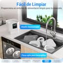 Comedero Gato Automatico Doble WiFi: 5G Dispensador Comida Gatos con Alimentación Lenta y Control por App, Comedero Perro Automatico de 7L para Varias Mascotas, Fácil de Limpiar(ACF190W-C) - 6