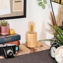 HOFSTEIN Tallsebo Table Lamp, Wooden Table Lamp in Natural Colours, Modern Light in Scandinavian/Boho Design, Switch on Cable, Height 12 cm, E27, Living Room, Bedroom, Dining Room, Hallway, Office - 6