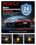 Jzones Dash Cam Coche 3 Canales 4K, Camara Coche 4K+1080P+1080P, Frontal, Trasera y Interior, Equipado Función de Visión Nocturna STARVIS 2 y HDR, Monitoreo Estacionamiento 24H, Sensor G, WiFi 6 y GPS - 7