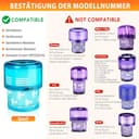 Confezione da 2 filtri HEPA di ricambio per Dyson Gen5detect, compatibili con aspirapolvere Dyson Gen5 Detect Absolute, Gen5 Outsize Absolute, Gen5outsize Absolute, per filtri Dyson G5 - 4