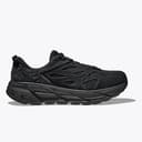 HOKA Unisex Clifton L Suede Sneaker, Black/Black, 10 UK - 3