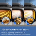 Philips Airfryer 5000 Series Megabasket with Steam - Unique Steamfry, Steam & Airfry - 28 Ways to Cook; 9,5L in Megabasket or 3L + 6L Dual Basket, RapidAir Plus Technology, Auto SteamClean (NA565/92) - 7