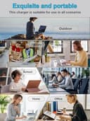 90W 65W USB C Cargador para HP Spectre x360 13 14 15 Envy x360 14 15 16 17 Inch 2-in-1 Pavilion Plus 14 EliteBook,ProBook,ZBook Firefly,Elite Dragonfly, c640 c645 Fortis Chromebook Portatil - 7