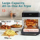 COSORI Air Fryer Oven,12L Large Capacity with 1800W Powerful Dual Heating,11-in-1 Rotisserie Air Fryer,Convection Fan for Fast Cooking,30-Recipe Cookbook,Complete Accessory Set,220 ℃ - 4