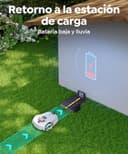 YARDCARE M800Plus Robot Cortacésped sin Cable Perimetral, 800 m², Posicionamiento GPS + Visión IA, Robot Cortacésped sin Cables, Modo de Corte en U, Detección de 150 Obstáculos, Carga Automática, App - 10