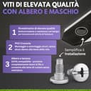 Filzada® 15x Lame per Robot Tagliaerba - Carbonio BLACK - adatto a tutti gli Husqvarna Automower - Lame Robot Tagliaerba adatto a Husqvarna 305, 308, 310, 315, 320, 420, e molti altri. con viti - 4