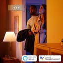 Philips Hue White & Color Ambiance Iris Tischleuchte (570 lm), dimmbare Tischleuchte für das Hue Lichtsystem mit 16 Mio. Farben, smarte Lichtsteuerung über Sprache oder App, schwarz - 3