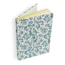 Rossi - Handgemachtes Notizbuch DIN A5 „Blaue Ranken“ aus Italien mit 160 Seiten (fadengebunden) Buntes Blankobuch unliniert - Vintage Buch mit Muster geeignet als Tagebuch, Skizzenbuch, Reisetagebuch - 1