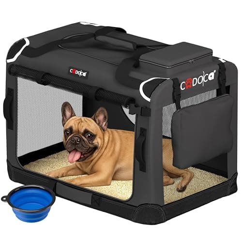 CADOCA® Trasportino Cane & Gatto XL 82x56x58cm Box Animali Domestici Media Grande Taglia Viaggio Gabbia per Trasporto Traspirante