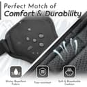 Eagloo Arnes Perro Grande Mediano, Arnes Antitirones Perro Antiescape, Chaleco Acolchado Ajustable, Anillos de Pecho y Espalda, Transpirable con Cinta Reflectante, Ejercer Correr, L Negro - 7