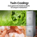 Samsung RB53DG703CB1EF Kühl-Gefrierkombination, 203 cm, 538 l, Extra breit (75 cm), Kühlschrank mit Gefrierfach, Wifi & AI Energy Mode, Twin Cooling+, Metal Cooling, No Frost+, Premium Black Steel - 5