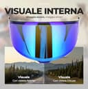 Everalo Visiera Compatibile con Shoei Nxr 2 - Z8 - Xspr Pro - X15 - Cwr F2 – Visiere Casco Pinlock Ready (Blu Elettro) - 7
