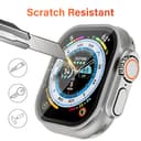 Uluck 3 Stück Panzerglas Kompatibel Apple Watch Ultra 3 (2025)/ Ultra 2/ Ultra 49mm, 3 Stück 9H Displayschutz mit Auto-Ausrichtungskit, Blasenfreie, Wasserdicht, Kratzfest - 5