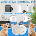 10er Katzenbrunnen Filter und 10er Pumpe Schwamm Kompatibel mit Petkit Eversweet Solo SE/Solo 2/3 Pro / 3 / 2s Katzen Trinkbrunnen,Trinkbrunnen Filter mit Vierfaches Filtersystem 3.0 Ersatzfilter - 6