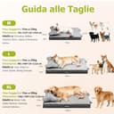 Cuccia Ortopedica per Cani con Cuscino Rimovibile, Lettino Lavabile Memory Foam a Forma Cassetta Uova, Impermeabile Letto per Supporto Testa e Articolazioni, Cuccia cane Interno con Base Antiscivolo - 6