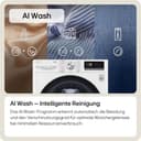 LG V7WD107H2E, Klasse E, Frontlader-Waschtrockner 10,5-7 kg, 1400 U/min, AI Direct Drive, Wi-Fi, Tiefenreinigung mit Dampf, TurboWash, Größere Kapazität, 62 x 60 x 85 cm ꟷ Weiß - 2