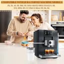 Glass Milchbehälter perfekte Kompatibel mit Jura, Glas-Milchbehälter 0,5 L (72570) mit Milchschlauch, Universell für Die Meisten Jura coffee machine e6/e8/z10, 9,2 x 9,2 x 13,5 cm - 2