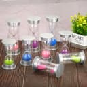 PATIKIL 25 Minutos Arena Temporizador, Arena Reloj con Plástico Cubierta Cuenta Regresiva Arena Vidrio para Juegos, Cocina, Fiesta Recuerdos Bricolaje Decoración, Verde Arenas - 5