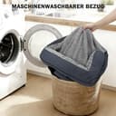 JOEJOY Cuccia Cane Interno Taglia XL Grande, Cuscino Cane Impermeabile Sfoderabile e Lavabile, struttura a nido d'ape con tre Lati Rialzati Ortopedico, Cuccia Divano per Cani, Grigio - 8