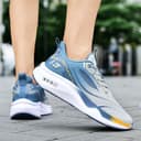 Generisch Scarpe da corsa professionali da uomo, scarpe da ginnastica, traspiranti, comode, leggere, per attività all'aria aperta, per il fitness, per la palestra, per lo sport, grigio., 42 EU - 6