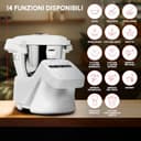 Moulinex Companion, Robot da Cucina Multifunzione per 10 Persone, 14 Funzioni e Modalità Manuale, Capacità 3L, Colore Grigio, HF8401F1 - 6