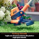 LawnMaster OcuMow™ Robot tagliaerba senza filo perimetrale e tagliabordi, taglia superfici di prato da 200 a 300 m² con 2 cariche complete della batteria, Evita gli ostacoli, basso livello di rumore - 4