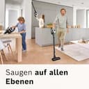 Bosch Akku-Staubsauger Unlimited Gen2 Serie 8 BSS825ALL, beutellos, bis 45 Min Laufzeit, austauschbarer Akku, Schnellladegerät, Hartboden-Softdüse mit LED, XXL-Polsterdüse, Fugendüse, weiß - 6