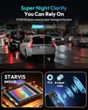 BOTSLAB 4K Dash Cam Front and Rear, 5.8GHz WiFi Dashcam, Car Camera Dash Cam GPS with 64GB SD Card, WDR Night Vision, ADAS, 170°Wide Angle, 24/7 Parking Mode, Emergency Recording,APP Control,Max 256GB - 3