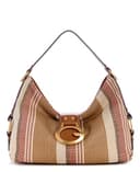 GUESS Schultertasche Camden Shoulder Bag Cognac Multi braun - 1