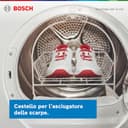 Bosch WRB247C0IT Serie 8 Asciugatrice smart a pompa di calore, 9 kg, Classe energetica A, Condensatore autopulente, Sensori di asciugatura intelligenti, Riduce le pieghe, Bianco, 60 Cm - 14