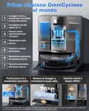 ECOVACS X11 OMNICYCLONE Robot Aspirapolvere Lavapavimenti, BLAST e 19.500 Pa, Boost di Potenza Ultrarapido, OZMO ROLLER 2.0, Altezza Massima di Salita di 4 cm, Rullo Esteso, Svuotamento Automatico - 7