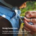 Ruffwear Front Range Flex Dog Harness, Adjustable & Soft, Lightweight Dog & Puppy Harness, 2 Lead Attachment Points, Engineered Knit & Reflective Trim, Polar Blue, Size L/X-Large - 5