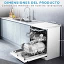 Midea Lavavajillas 60 cm+++ Blanco para 14 servicios - Lavaplatos libre instalación - Compacto con 10 Programas de Lavado integrable - Filtro Antibacterias y Programación Horaria Nuevo Modelo - 4