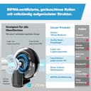 MELOKEA Bürostuhl Ergonomisch, 4D-Armlehnen, Verstellbare Sitztiefe, 4-stufige Neigung, Gummirollen, Mesh-Sitzfläche, Hoher Rücken, Große Menschen, Homeoffice & Gaming, Ergonomischer Schreibtischstuhl - 8