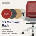 Steelcase Series 2 Ergonomic Office Chair With LiveBack Lumbar Support And 4D Armests Scarlet/Grey; Made in Europe - 8
