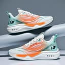 Generisch Scarpe da corsa professionali da uomo, scarpe da ginnastica, traspiranti, comode, leggere, per attività all'aria aperta, per il fitness, per la palestra, per lo sport, bianco, 44 EU - 3