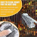 GFTIME Gusseisen Grillrost 66095 Switch Grid Rost-in-Rost System 48 × 67,8cm für Weber Genesis II E-310, S-310, LX E-340/S-340, 310/335, EX315, Gusseisen Switch Grid, Massiver Gussrost - 7