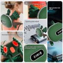 Massaggiatore per collo 4D senza fili, collo e cervicale, massaggiatore per mani 4D, 3 livelli di massaggio e 2 livelli di temperatura, massaggiatore per collo con calore, regali per famiglia e amici - 4