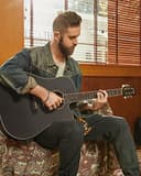 Donner Chitarra Acustica Kit 41 Pollice Chitarra Folk 4/4 Dreadnought Chitarra Set per Adulto Principiante Studente con Custodia Corde Plettri Capotasto Cinghia Nero - 6