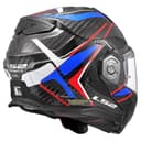 LS2, Casco Moto Modulare ADVANT X CARBON FUTURE II Gloss White Blue, M - 4