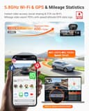 Vantrue N4 Pro S 4K 3 Channel DashCam, 4K+1080P+2.5K Dash Cam Front and Rear Inside, 24H Parking Mode, Voice & APP Control, STARVIS 2 HDR Night Vision, Dash Camera with WiFi/GPS for Cars, Suppport 1TB - 5