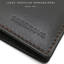 Monedero con 2 Cremalleras para Hombre con Argolla para Llave | Piel Ubrique | Hechas a Mano en Cuero | 10012 Marron - 6