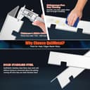 QuliMetal 7636 67046 - Barre aromatizzanti per griglia Weber Spirit 300 e GS4 Spirit II serie 300, Spirit E310 E320 E330 S310 S320 S330 con manopola di controllo frontale, parti di ricambio per barre - 5