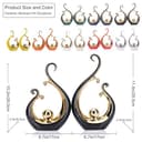 Statua in ceramica nera e dorata lucida, arte astratta moderna, centrotavola di lusso - scaffali dorati, librerie e decorazioni da tavolo da pranzo, tavolino versatile, supporto TV - 2