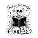 (3 piezas) Calcomanía de capítulo "Just One More Chapter", calcomanías de vinilo impermeables para laptop, vaso, cuaderno, botella de agua, calcomanías para lectores de 3 pulgadas - 1