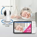 VTech baby monitor smart Wi-Fi con 2 telecamere, schermo HD a colori da 7", videocamera FHD 1080p, app gratuita, controlli panoramica, inclinazione e zoom, ninne nanne, suoni rilassanti: RM7764-2HD - 5