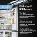 Haier Multi Door Kühl-Gefrierkombination 646L I CUBE 90 SERIE 7 HCR79F19ENMM I 4-türiger Kühlschrank mit Gefrierfach, XXL-Fassungsvermögen & 90,8cm Breite I Eiswürfelbereiter & No Frost - 3